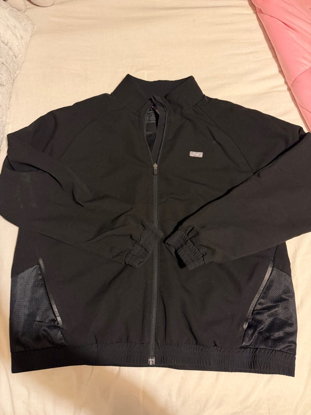 Figs black Sydney scrub jacket xl
